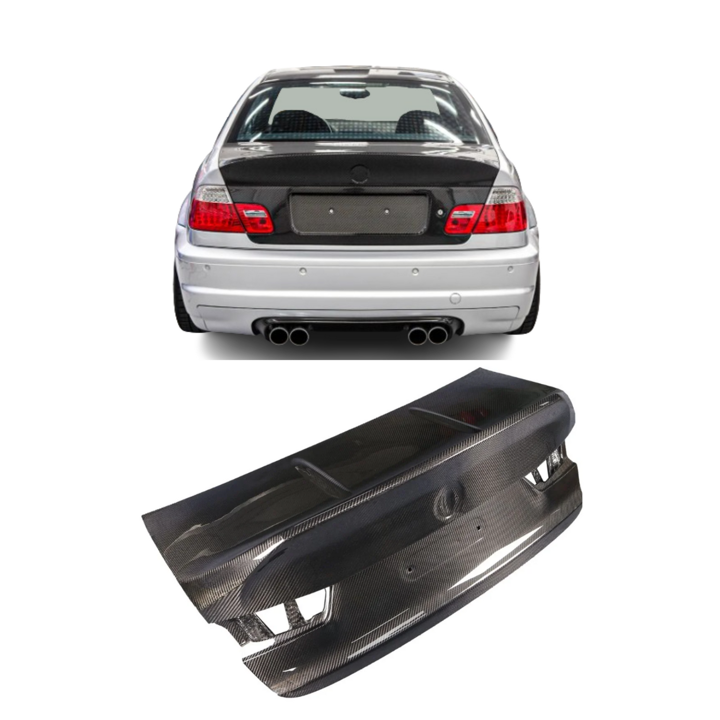 CSL Style Carbon Fiber Trunk Lid Compatible with BMW M3 M4 G80 G82 G83