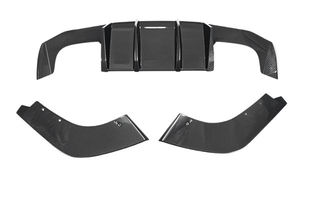 V Style Carbon Fiber Three-Stage Rear Diffuser BMW M2 F87