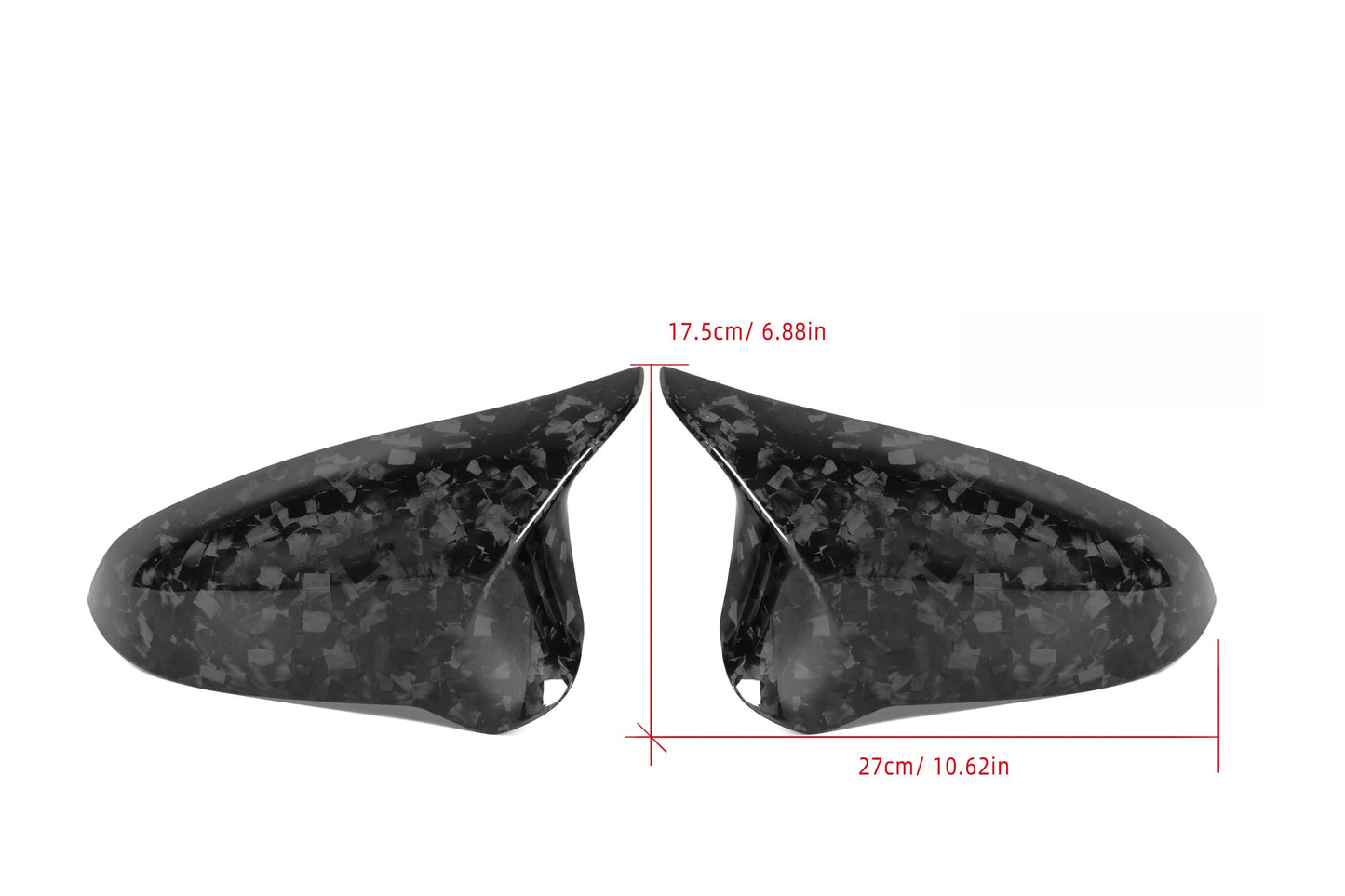Carbon Fiber Mirror Covers Forging Pattern BMW M4 F82 F83