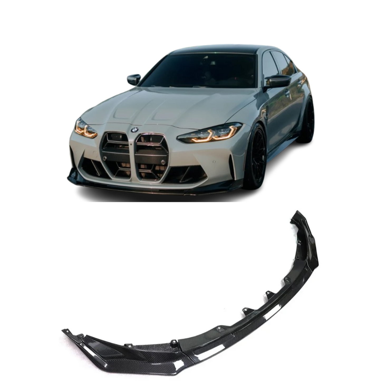 V Style Carbon Fiber Front Lip BMW M3 M4 G80 G82 G83