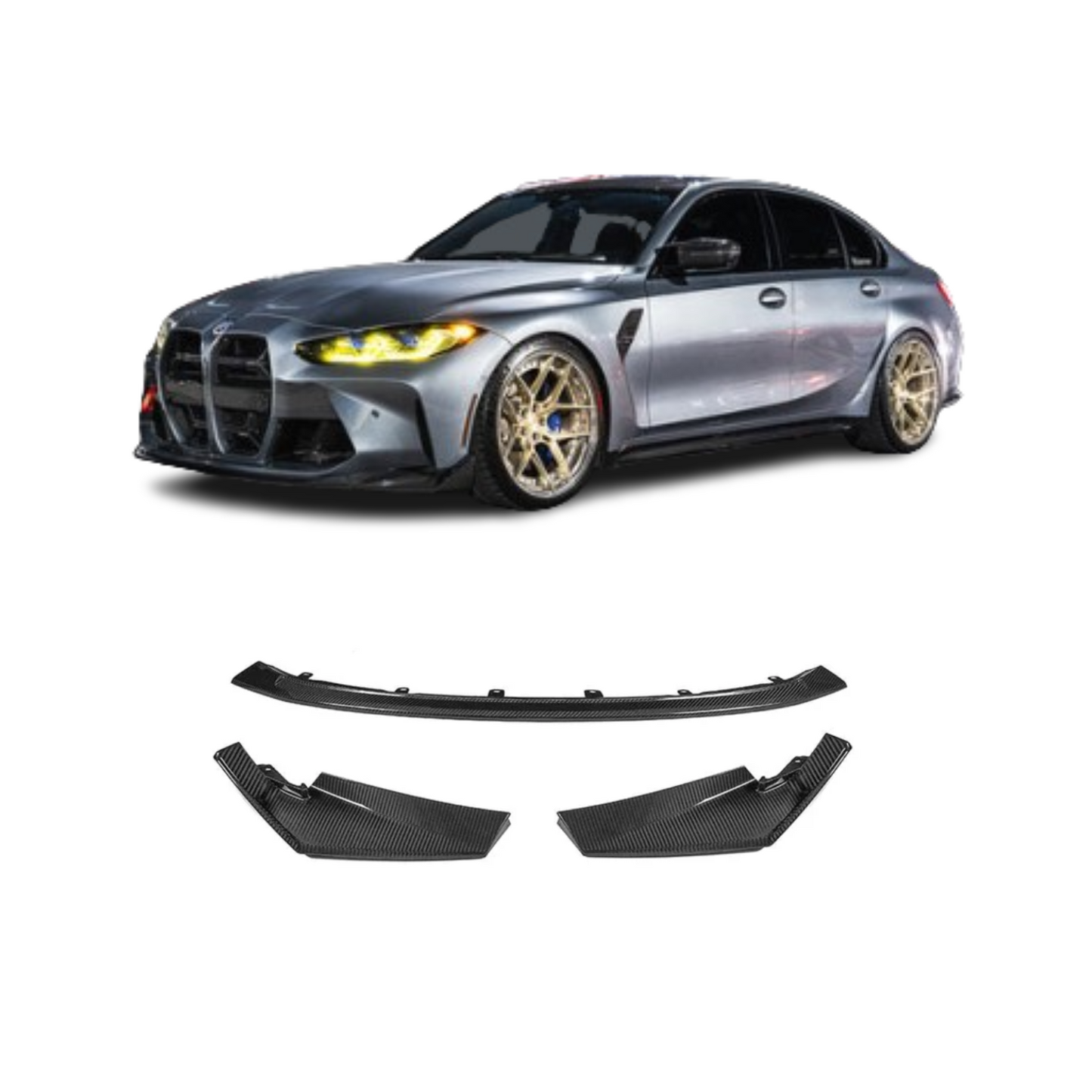 CSL Style Carbon Fiber Front Lip BMW M3 M4 G80 G82 G83