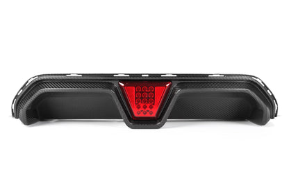 CS Style Carbon Fiber Rear Diffuser With Lights BMW M5 F90