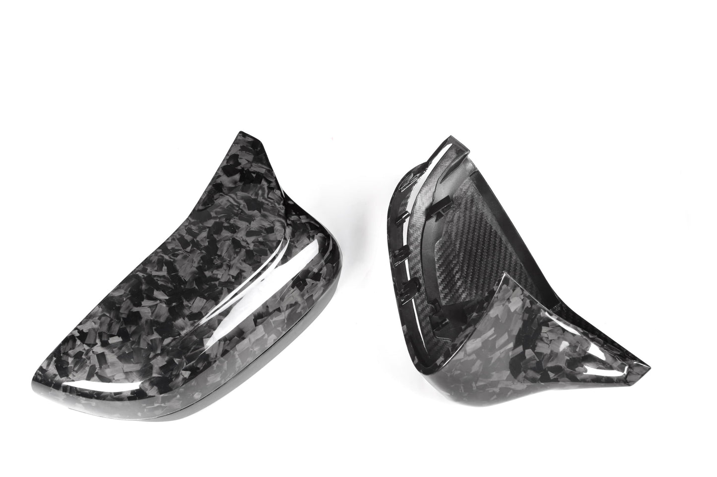 Carbon Fiber Rearview Mirror Lampshade Forging Pattern BMW M5 F90