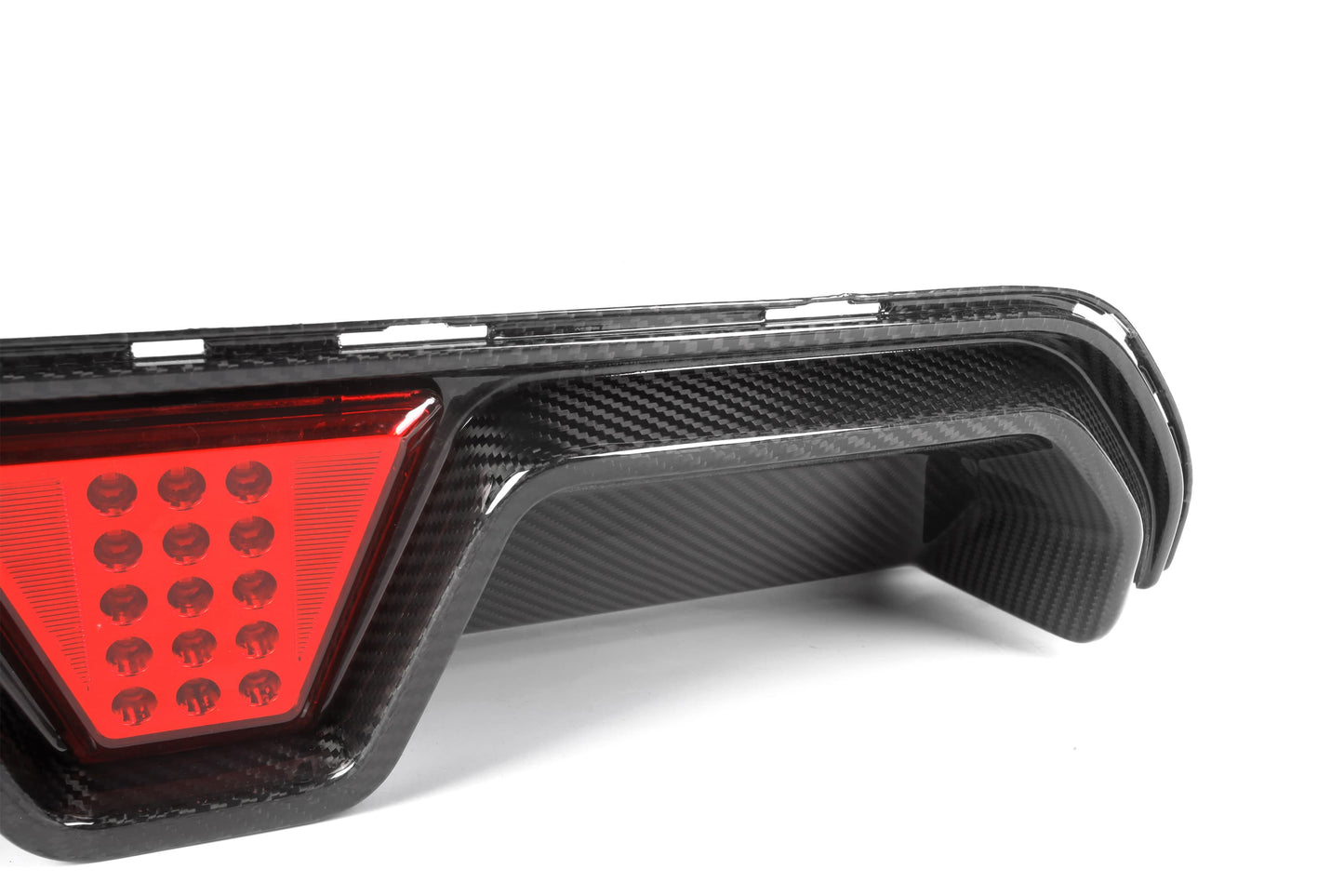 CS Style Carbon Fiber Rear Diffuser With Lights BMW M5 F90