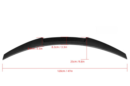 M4 Style Matte Carbon Fiber Rear Lip BMW 3 Series E90