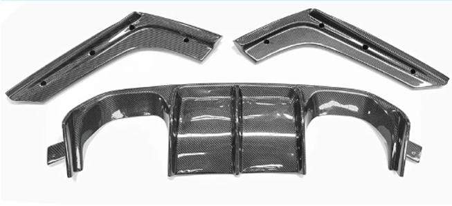 V Style Carbon Fiber Rear Diffuser BMW M3 M4 F80 F82 F83