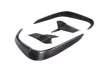 Carbon Fiber Rear Bumper Wind Blade 4-piece Set BMW 8 Series G14 G15 G16
