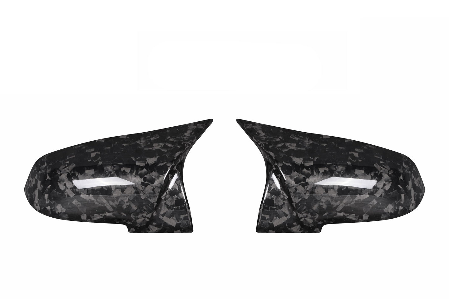 Horn Carbon Fiber Forged Pattern Rearview Mirror Cover BMW 4 Series F32 F33 F36