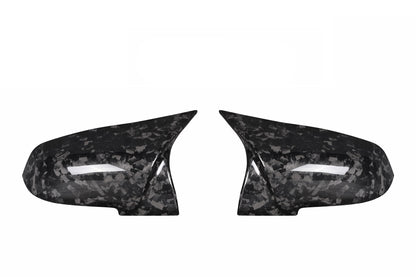 Horn Carbon Fiber Forged Pattern Rearview Mirror Cover BMW 4 Series F32 F33 F36