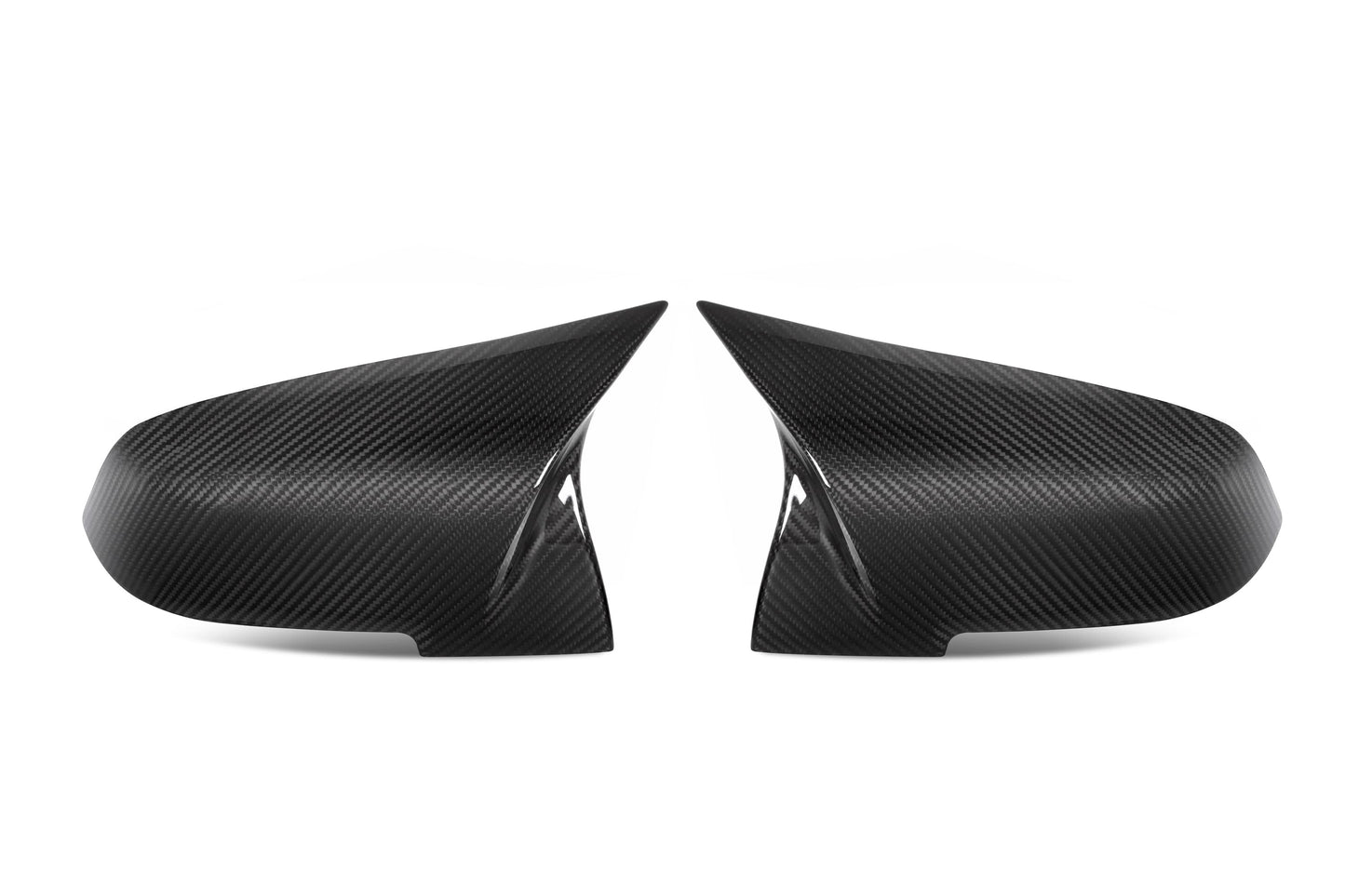 Horn Carbon Fiber Rearview Mirror Cover Compatible with BMW 3 Series F34