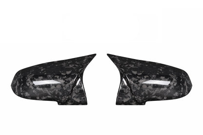 Horn Style Carbon Fiber Rearview Mirror Lampshade Calcined Pattern BMW 1 Series F20