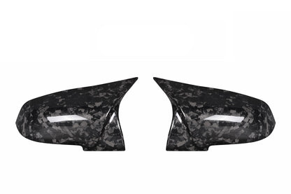 Horn Carbon Carbon Fiber Mirror Covers Forged Pattern BMW I3