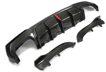 Carbon Fiber Rear Diffuser With LED BMW 4 Series G22 G23