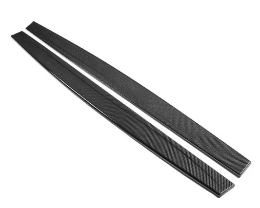 MP Style Carbon Fiber Side Skirts Compatible with BMW M3 M4 F80 F82 F83