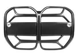 CSL Style With ACC Carbon Fiber Grille Compatible with BMW M3 M4 G80 G82 G83