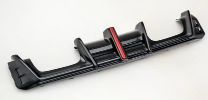AE Style Carbon Fiber Diffuser With LED BMW M3 M4 G80 G82 G83