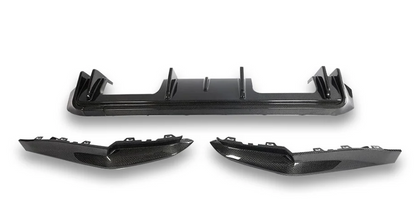 3D Style Carbon Fiber Rear Diffuser ＆ Corner  BMW M3 M4 G80 G82 G83