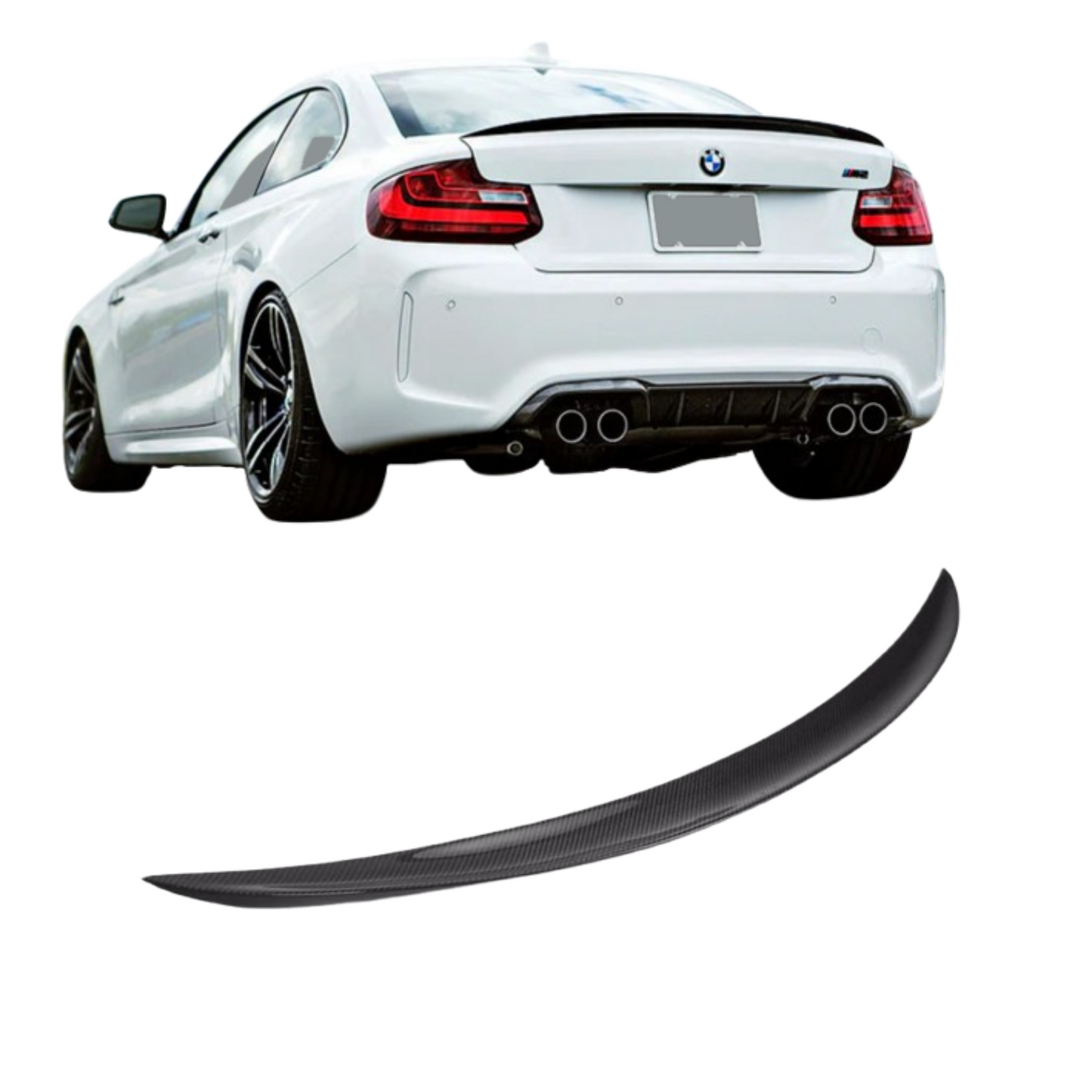 MP Style Carbon Fiber Rear Lip BMW M2 F87