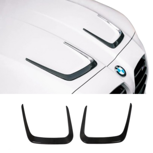 Carbon Fiber  Hood Vent Trims BMW M3 M4 G80 G82 G83