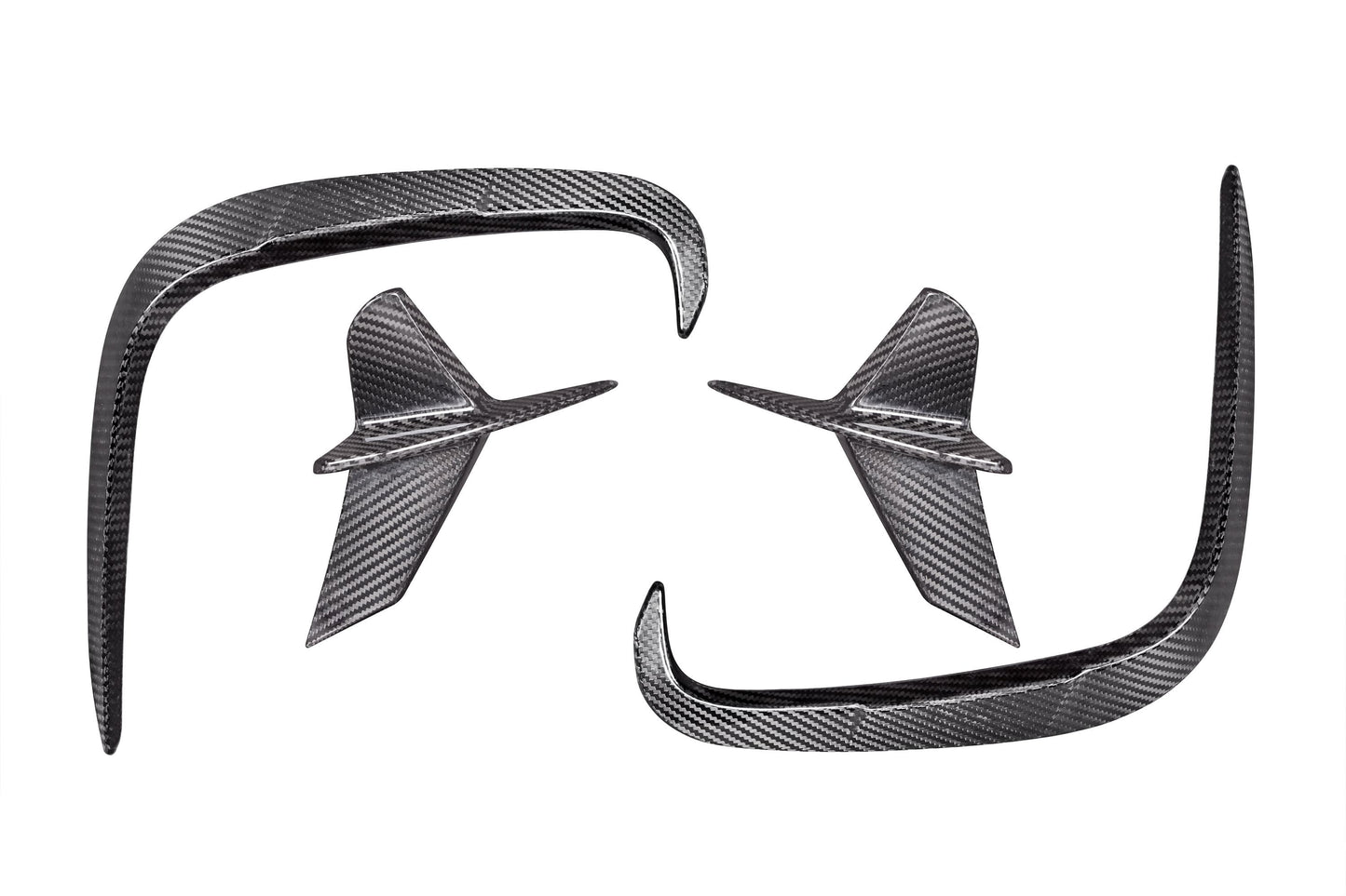 Carbon Fiber Rear Bumper Wind Blade 4-piece Set BMW 8 Series G14 G15 G16