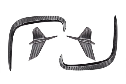 Carbon Fiber Rear Bumper Wind Blade 4-piece Set BMW 8 Series G14 G15 G16