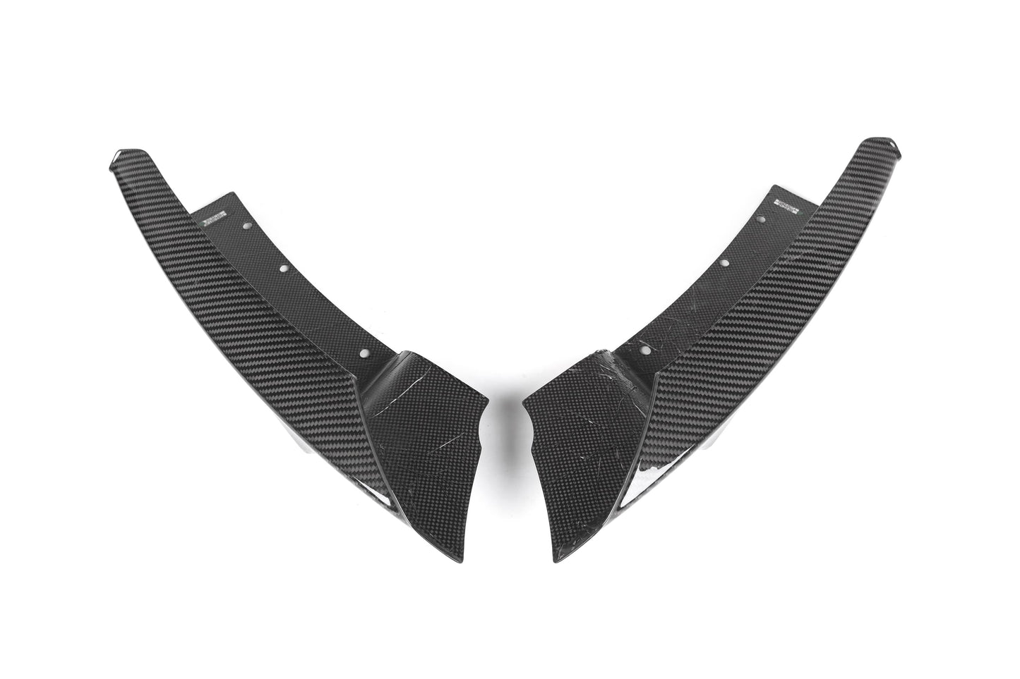 MP Style Carbon Fiber Front Bumper Angle Compatible with BMW 3 Series F30 F35