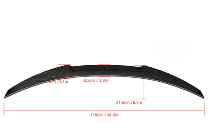 M4 Style Carbon Fiber Rear Lip BMW 3 Series E92