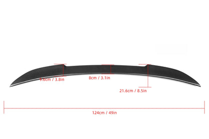 CS Style Carbon Fiber Rear Lip BMW 2 Series F22 Double Door