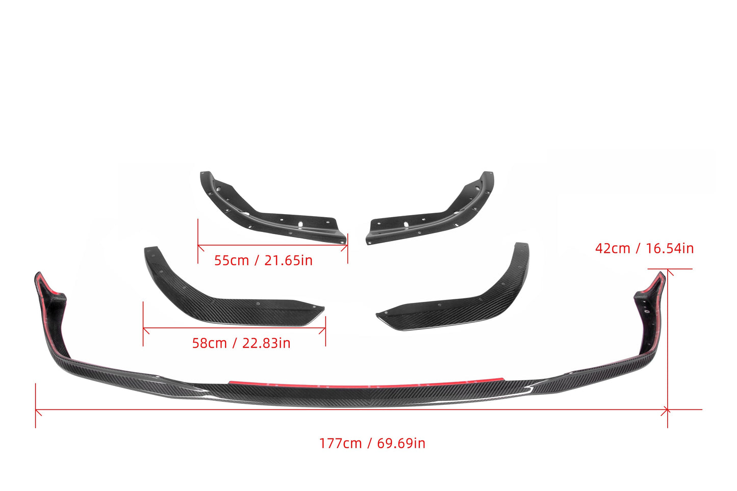 MP Style Carbon Fiber Front Lip BMW 3 Series G20 G28