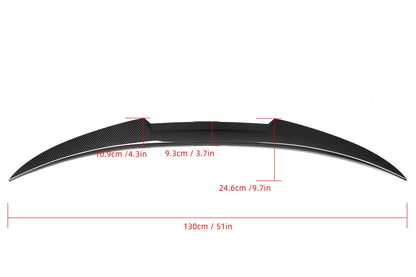 M4 Style Carbon Fiber Rear Lip BMW 4 Series F33