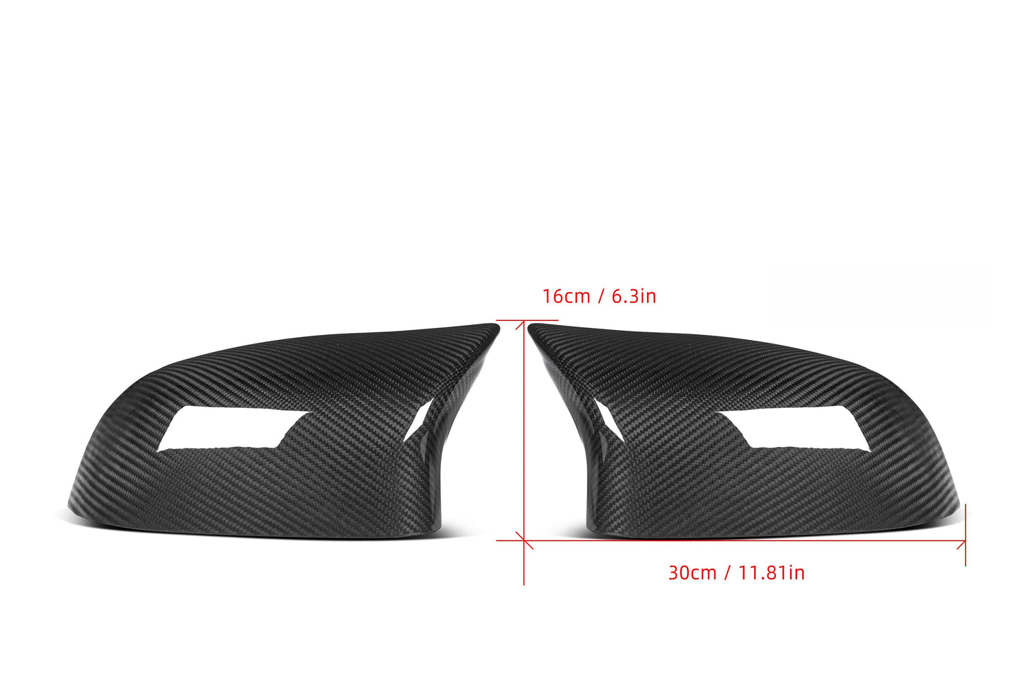 Horn Carbon Fiber Rearview Mirror Cover BMW X6 F16