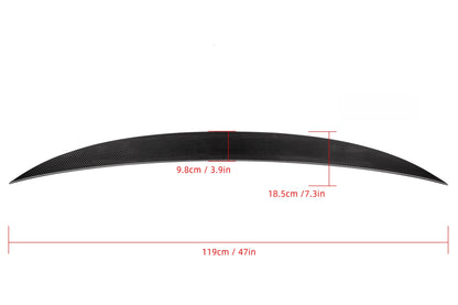 P Style Carbon Fiber Rear Lip BMW 3 Series E92