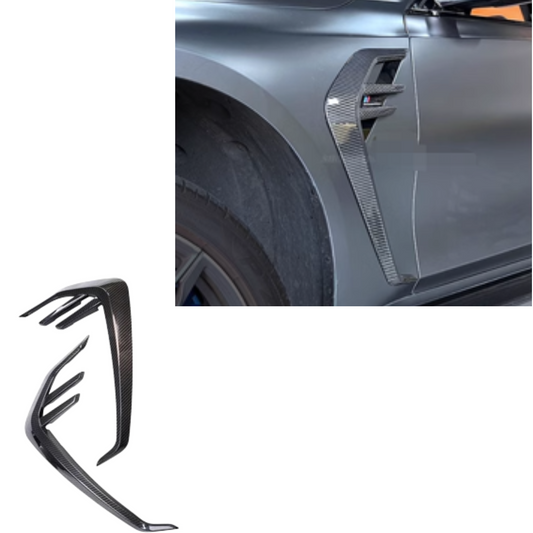 Carbon Fiber Front Bumper Canard Side Fender Fin BMW M3 M4 G80 G82 G83