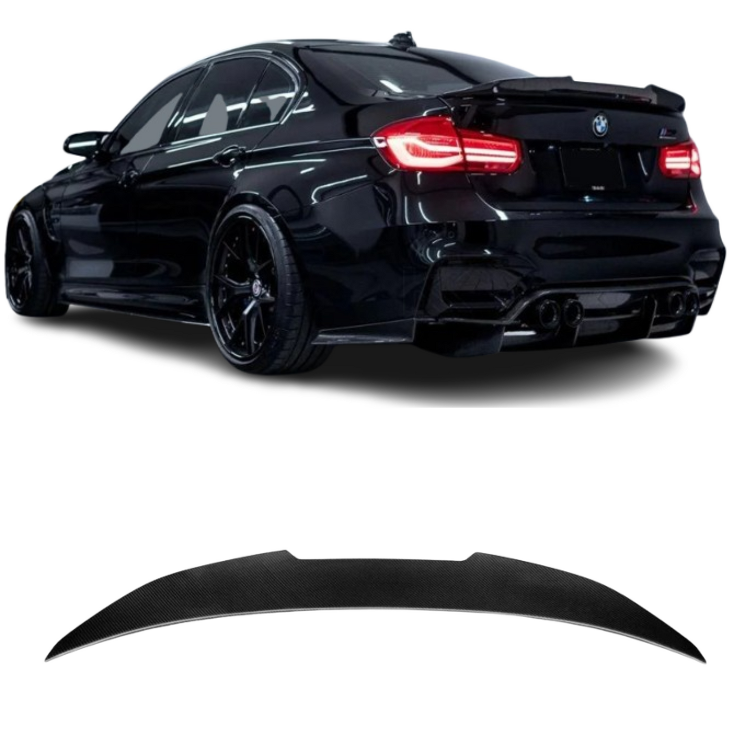 PSM Style Carbon Fiber Trunk Spoiler BMW 3 Series F30 F35