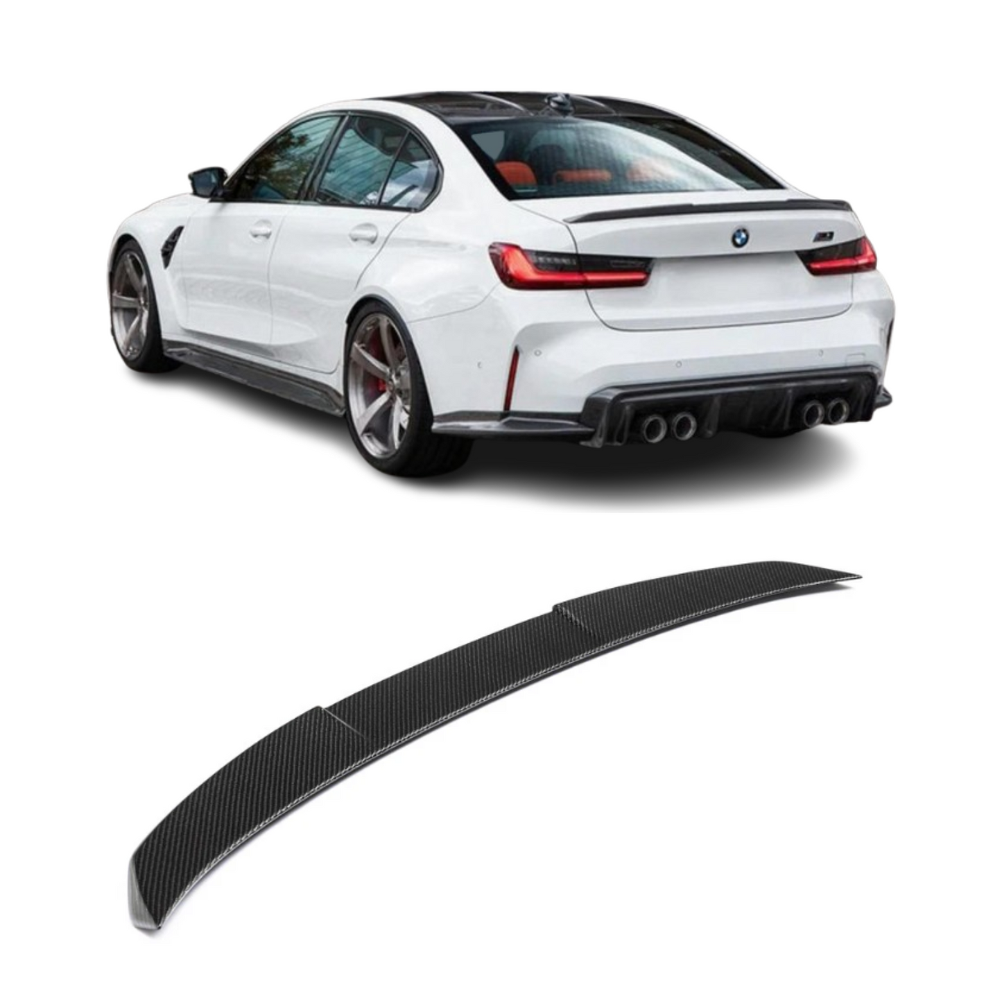 3D Style Carbon Fiber Rear Lip BMW M3 M4 G80 G82 G83