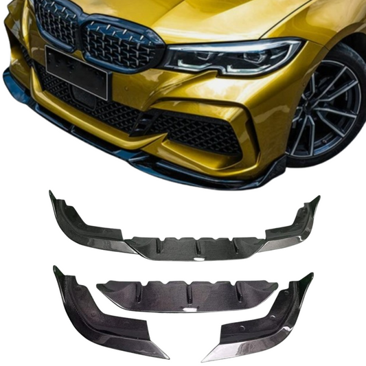 Carbon Fiber Three Sections Of Anterior Lip BMW 3 Series G20 G28