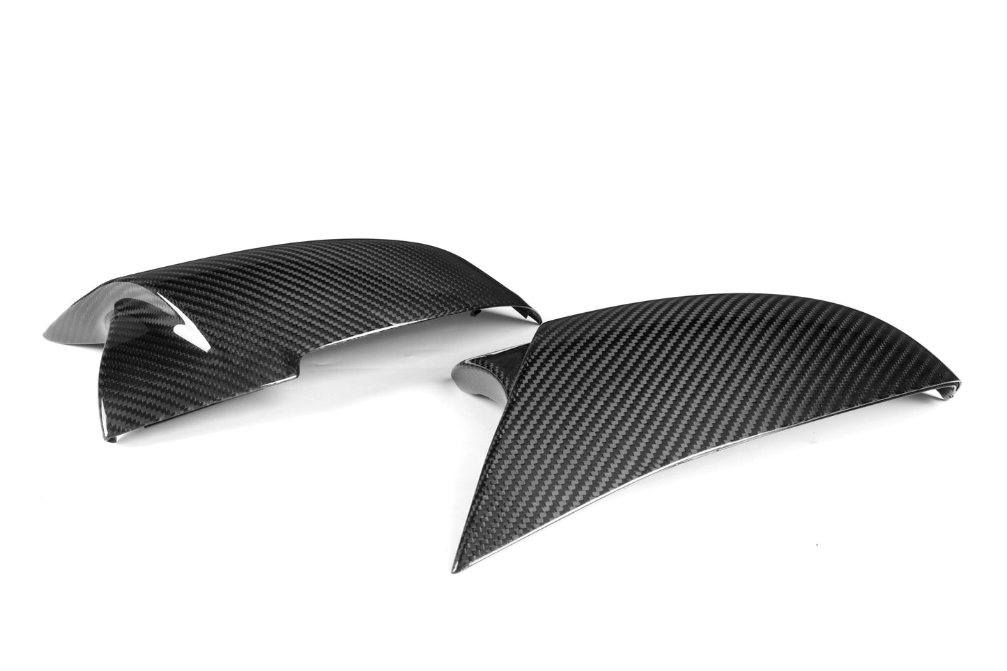 Horn Carbon Fiber Rearview Mirror Cover Compatible with BMW 3 Series F34