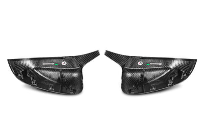 Horn Carbon Fiber Rearview Mirror Cover BMW X7