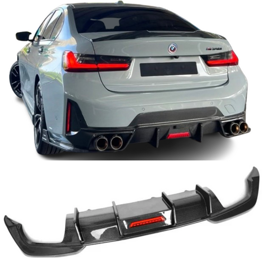 TAKD Style Carbon Fiber Rear Diffuser BMW 3 Series G20 G28