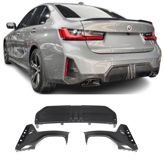 LCI Style Carbon Fiber Rear Diffuser BMW 3 Series G20 G28