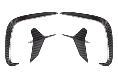 Carbon Fiber Rear Bumper Wind Blade 4-piece Set BMW 8 Series G14 G15 G16