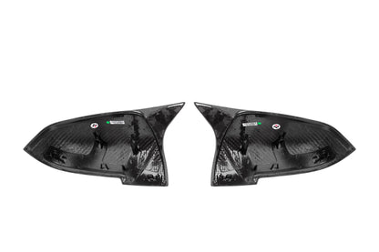 Horn Style Carbon Fiber Rearview Mirror Lampshade Calcined Pattern BMW 2 Series F22
