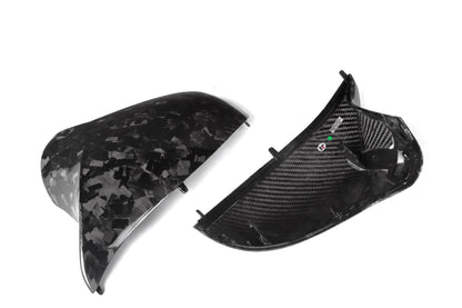 Carbon Fiber Rearview Mirror Lampshade Forging Pattern BMW M2 F87