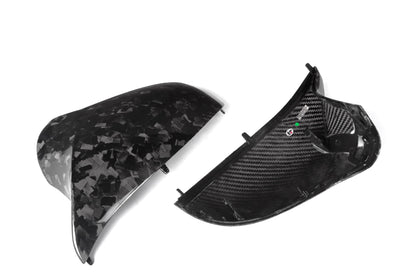 Carbon Fiber Mirror Covers Forging Pattern BMW M4 F82 F83