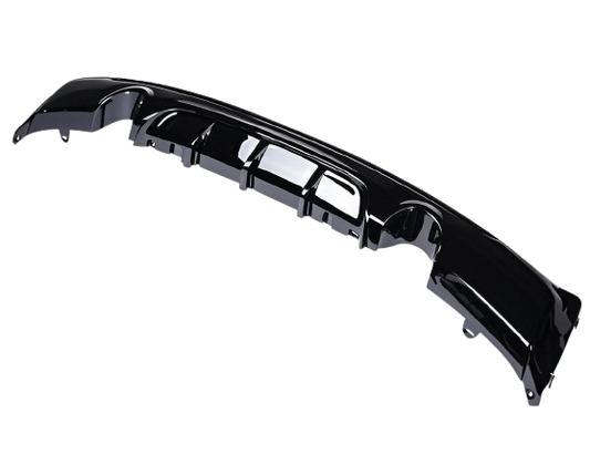 Carbon Fiber  Double-Sided Single Outlet Rear Diffuser Compatible with BMW  2 Series F22