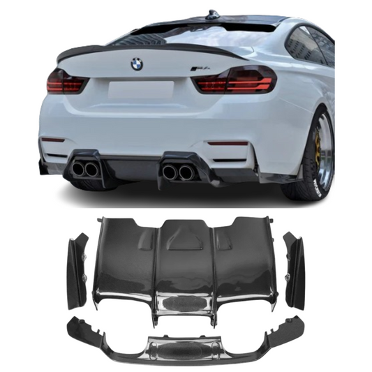 Carbon Fiber Diffuser + Undertray BMW M3 M4 F80 F82 F83