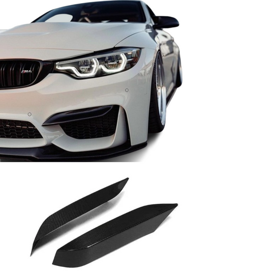 MP Style Carbon Fiber Upper Front Vent Cover BMW M3 M4 F80 F82 F83