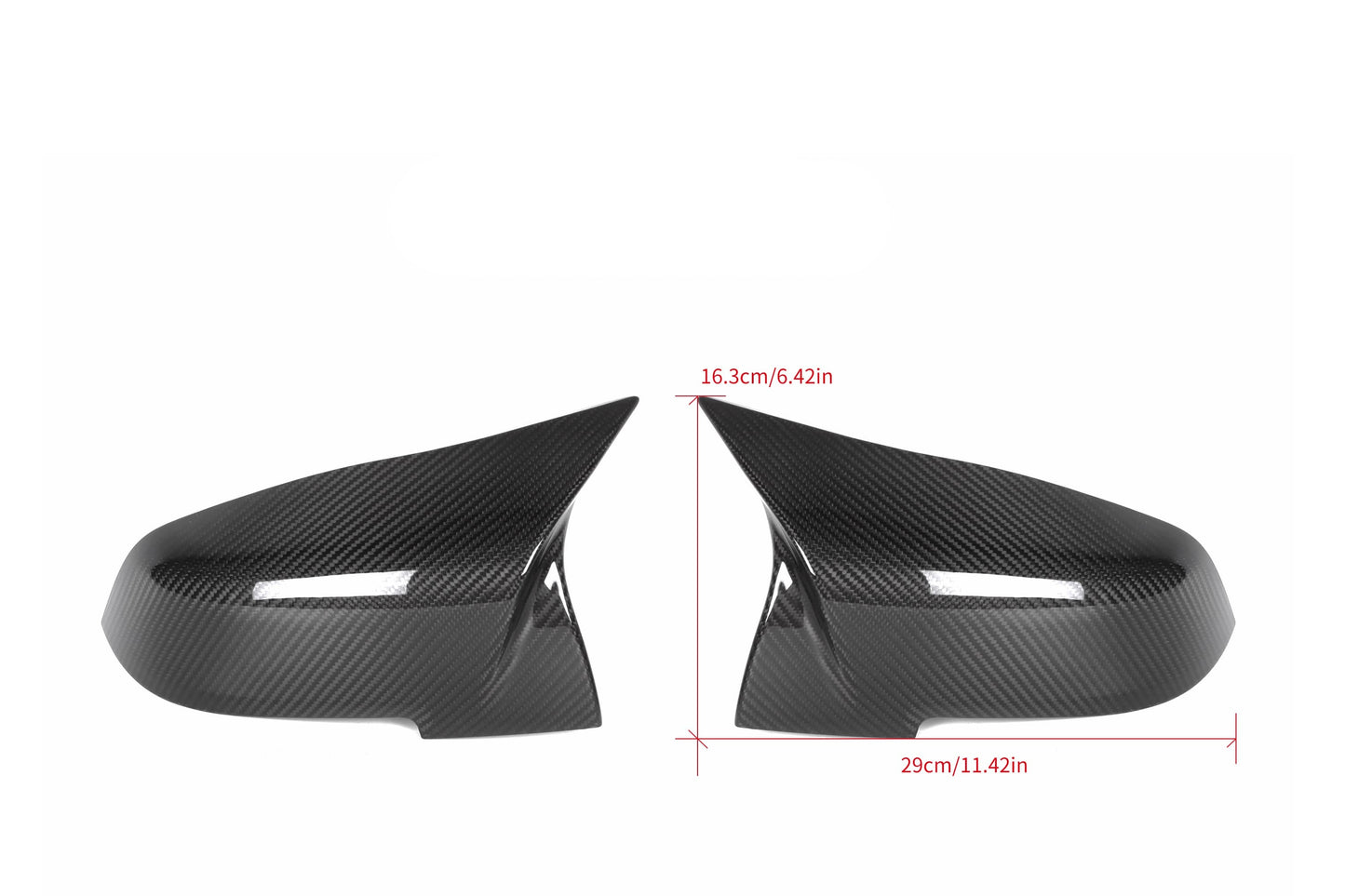 Horn Carbon Fiber Rearview Mirror Cover BMW 3 Series F30 F35