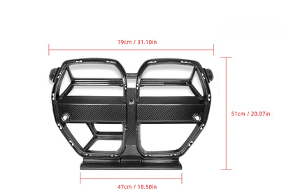 CSL Style Carbon Fiber Grille（ACC） BMW M3 M4 G80 G82 G83