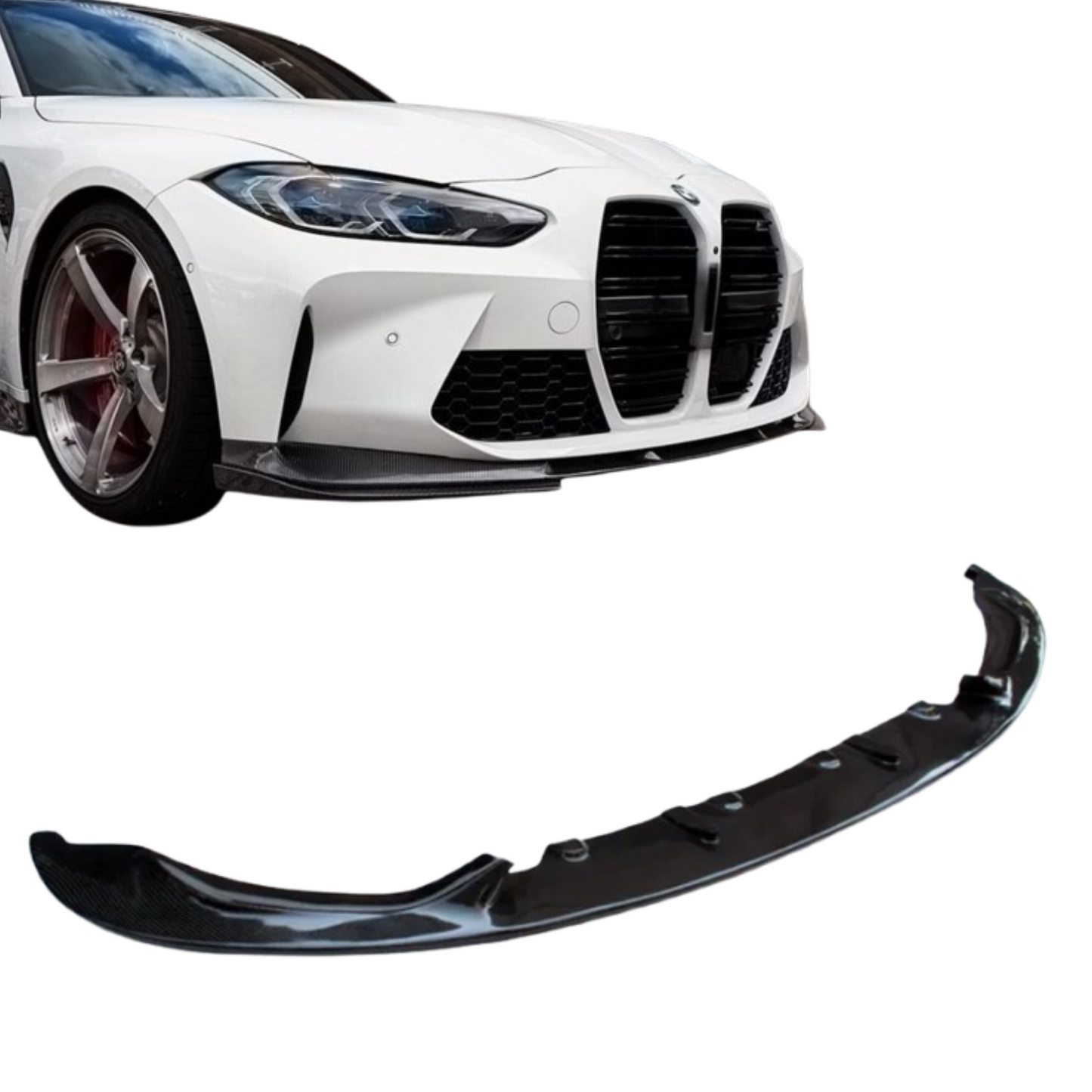 3D Style Carbon Fiber Front Lip BMW M3 M4 F80 F82 F83